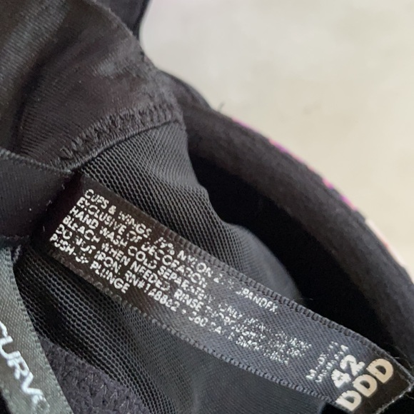 Torrid Curve Black Floral Bra Size 42 DDD - Picture 8 of 8